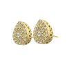 Gold-Plated-druppel-oorbellen-Strass