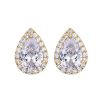 Goudkleurige-Swarovski-druppel-Oorbellen