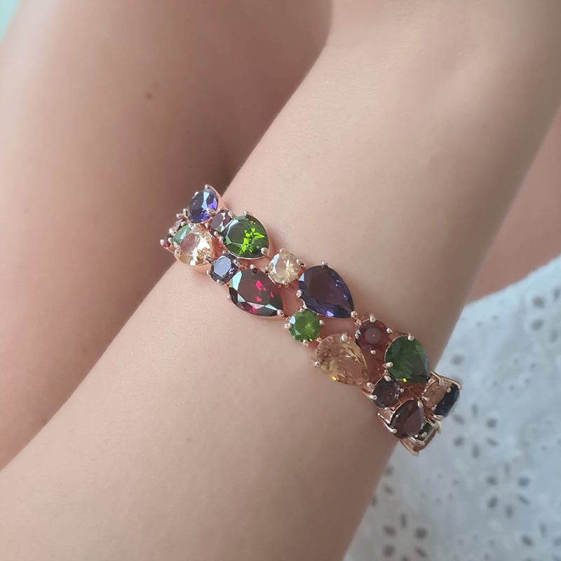 Rosé Statement Armband Multicolor