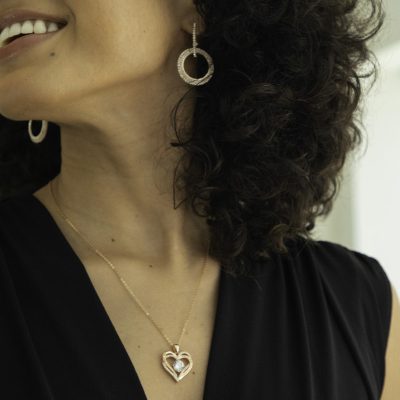 Strass Hoops Rose