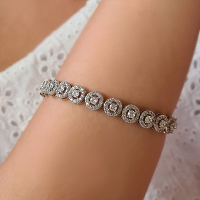 Ronde Swarovski Tennisarmband