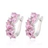 Roze-Swarovski-oorbellen