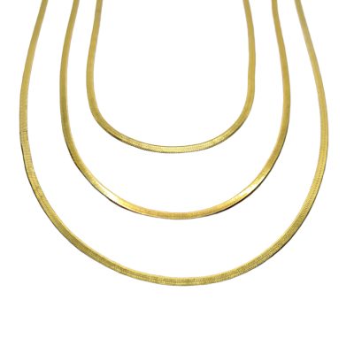 Goldplated Slangenketting set