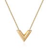 V Ketting Goudkleurig