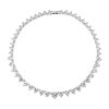 Witte Hartjes Ketting - trouwketting bruiloft ketting