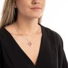 Gold Plated Swarovski hart ketting rood