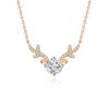 Rosé rendier ketting