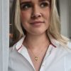 Gold Plated dubbele Swarovski hart ketting