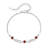 Rode Swarovski Infinity Armband