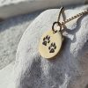 Ketting met 2 Pootafdrukken gegraveerd