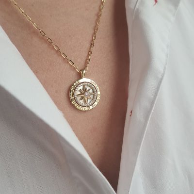 Gold Plated Swarovski Dromenvanger ketting met roze steen